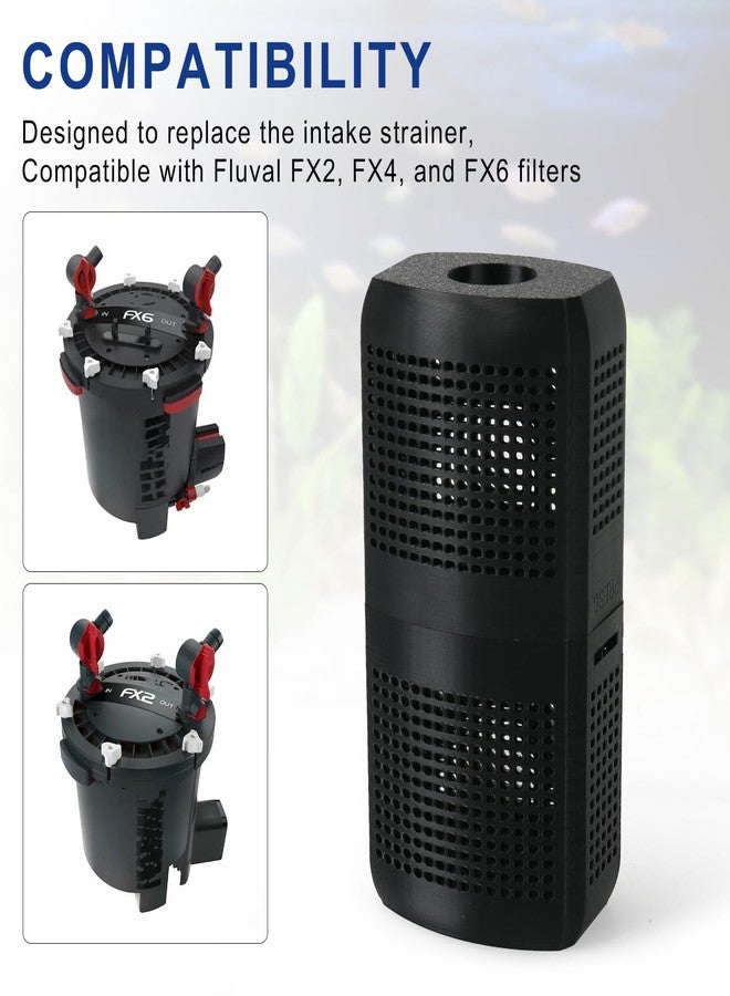 HCLSY Aquarium Filter Intake Guard, Detachable Aquarium Intake Guard Replacement for Fluval FX2/FX4/FX6 Canister Filter Intake, Efficiently Fish Tank Filters Protect Aquatic Life - Image 5